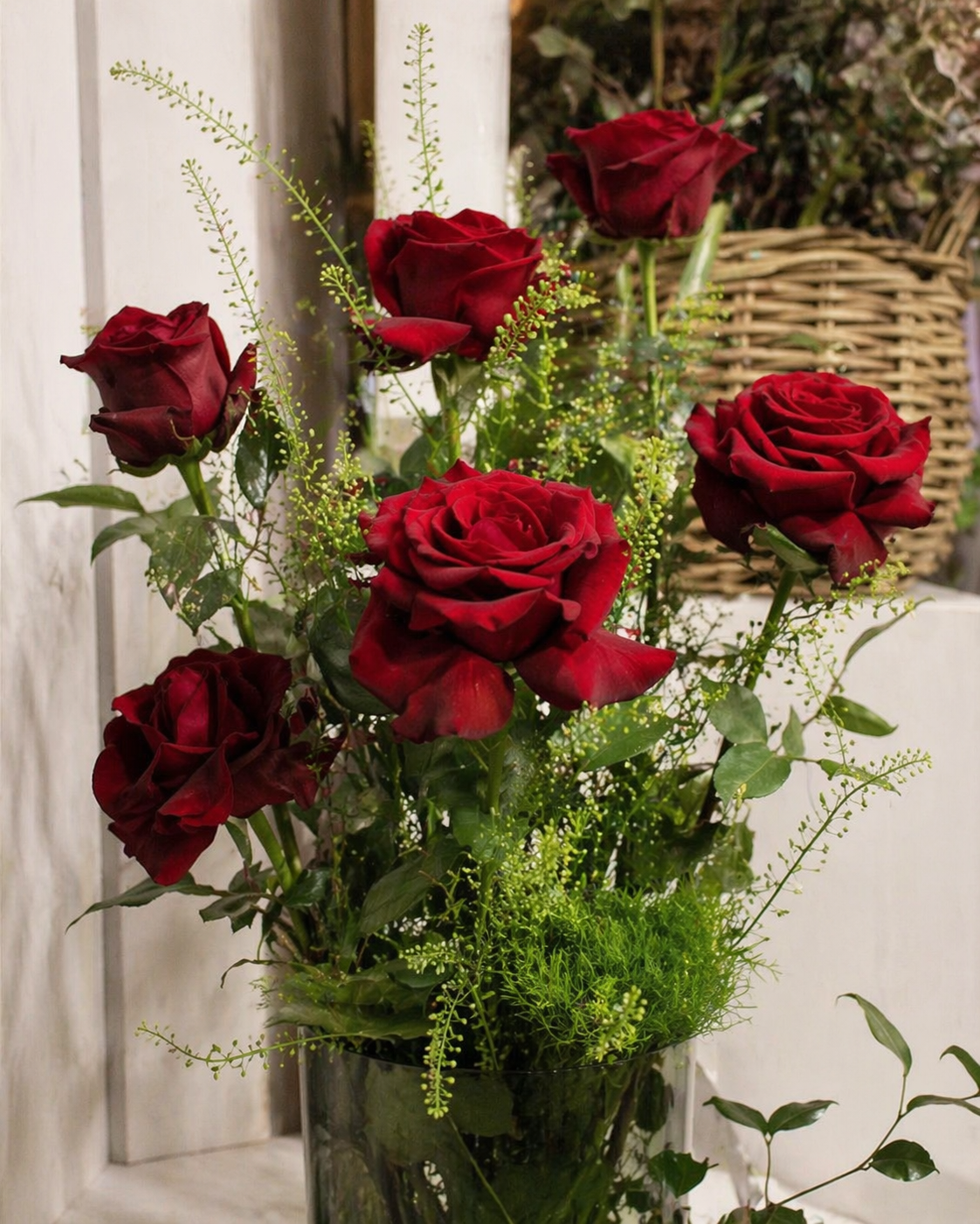 Bouquet Con Rose Rosse