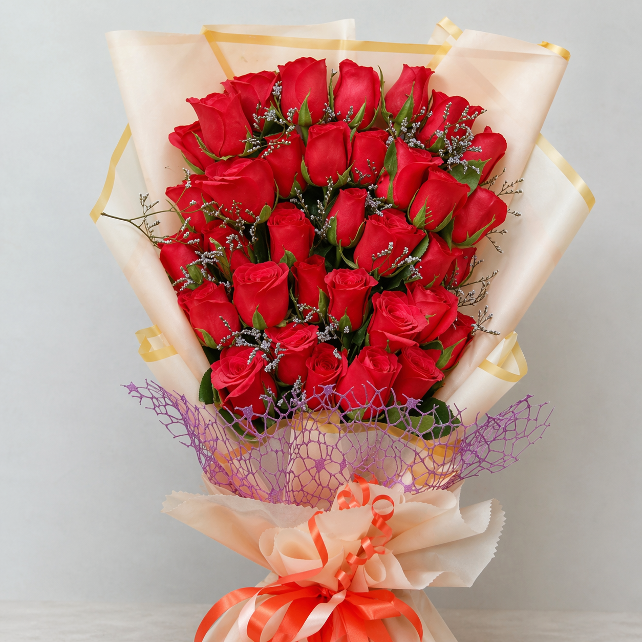 Mazzo Di Rose Rosse Medium 23 pz